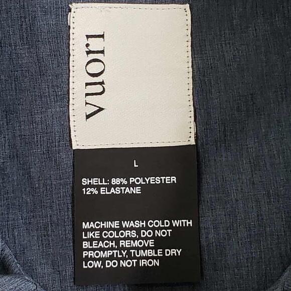 Vuori Venture Track Jacket Mens Large Gray Lightweight Athletic Athleisure - Picture 6 of 10